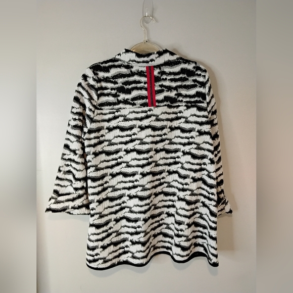 Black and White Zebra Print Women's Jacket - Picture 7 of 7